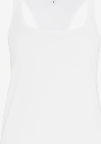 Natural Born Yogi Tank-shirt 'shine' in Weiß: predná strana