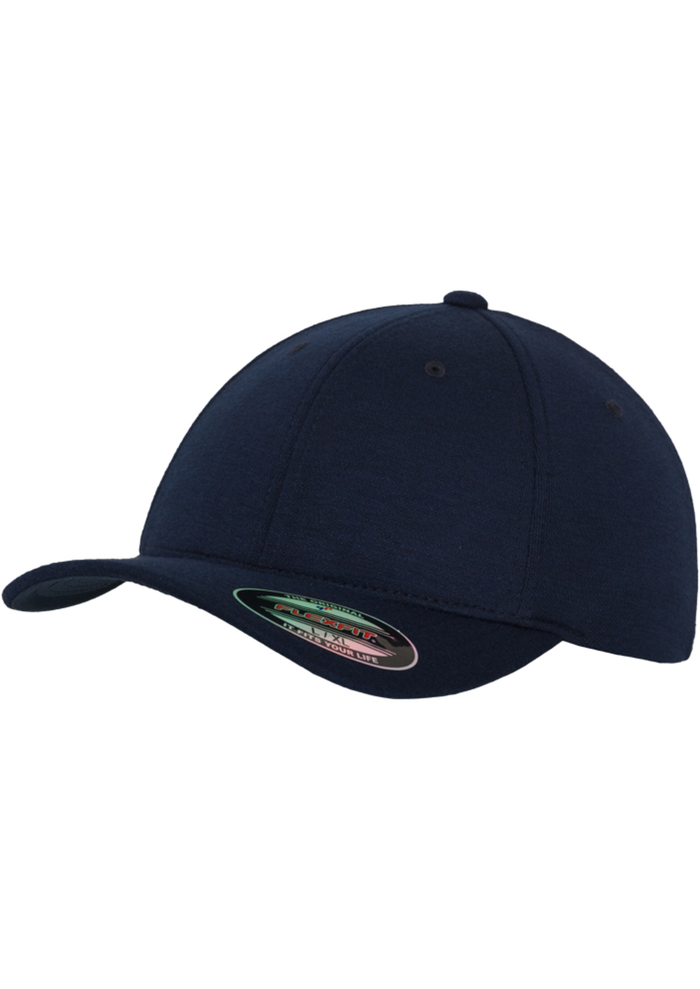Casquette 'Double Jersey' Flexfit en bleu : devant