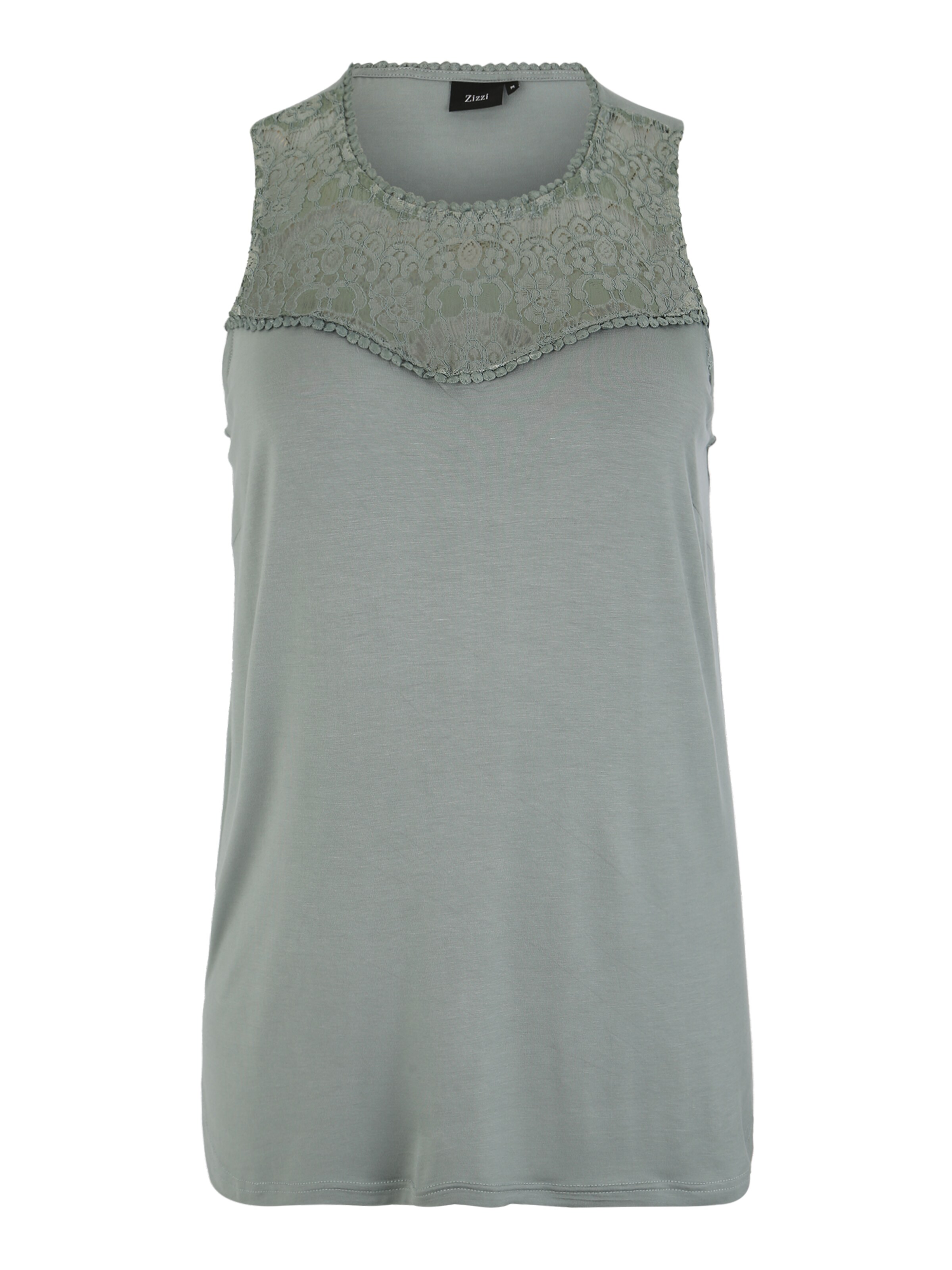 Zizzi - Top 'MSAMANTHA' in de kleur Lichtgroen