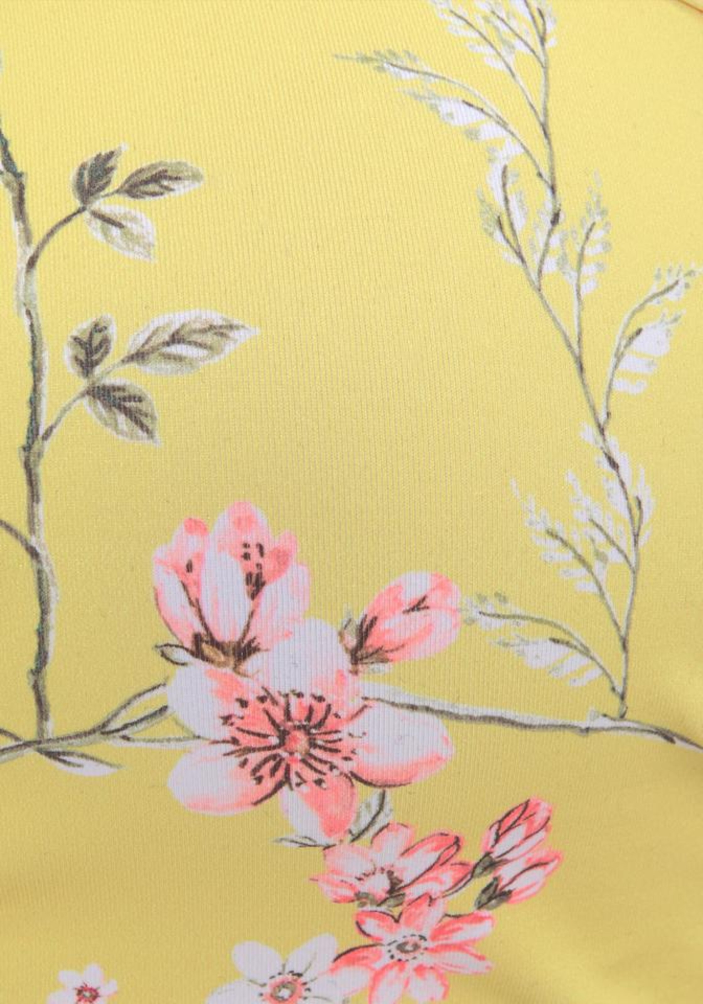 SUNSEEKER Bandeau Bikinitop 'Ditsy' in Geel