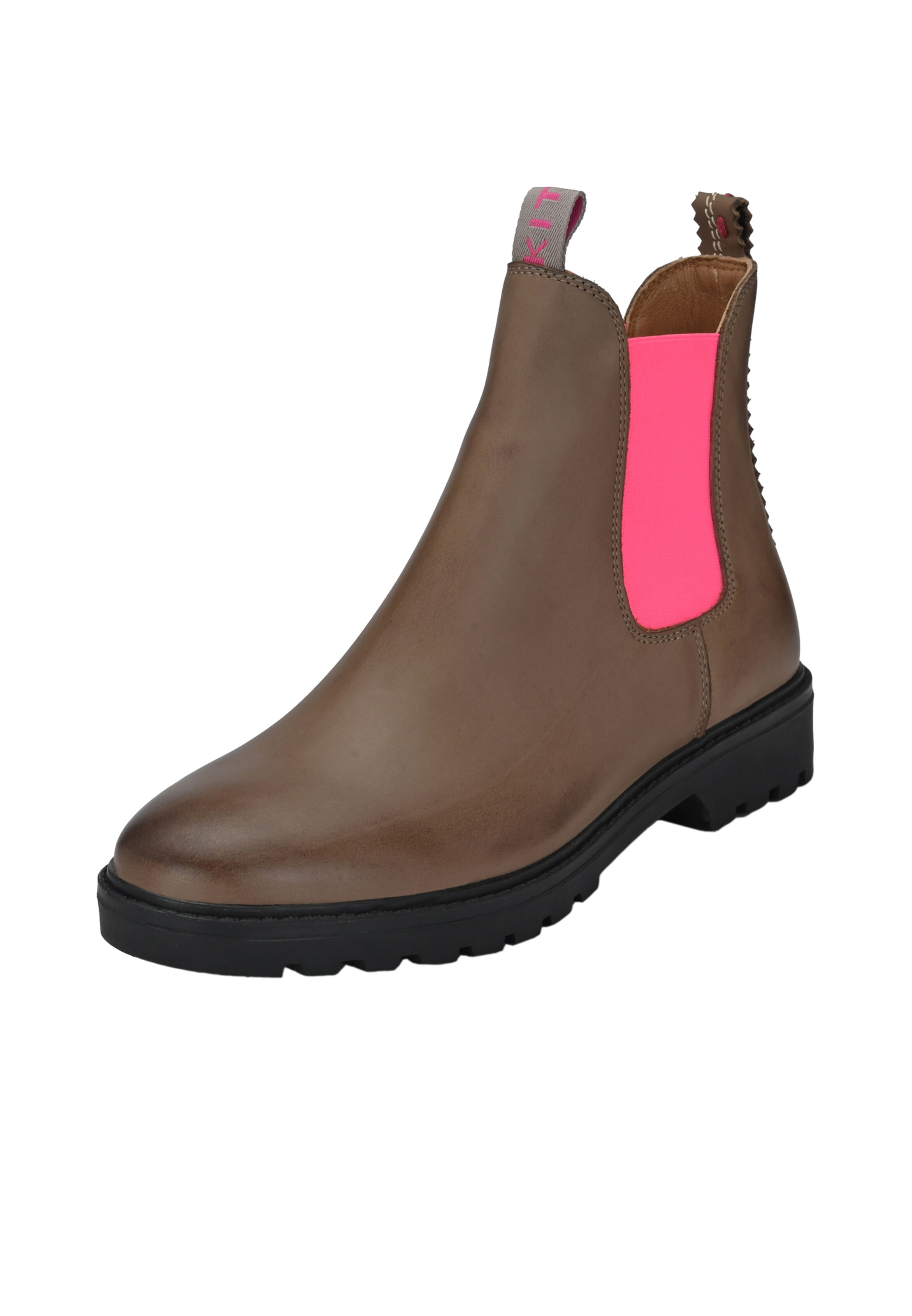 Frauen Stiefeletten Crickit Chelsea Boots 'Hannah' in Taupe - JM35502
