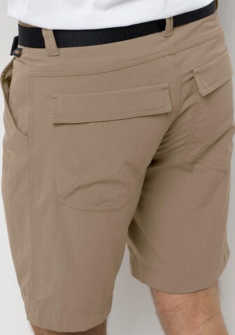JACK WOLFSKIN Regular Outdoor trousers 'Hoggar' in Beige