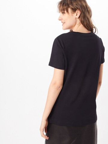 T-shirt 'FOUNDATION' DKNY en noir : derrière