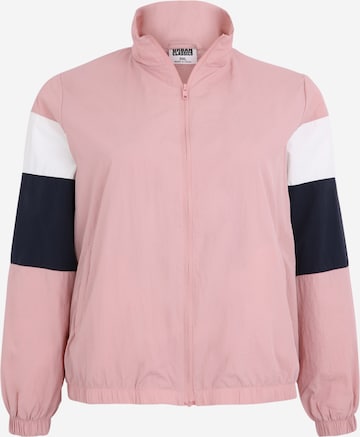 Urban Classics Between-Season Jacket in Pink: front