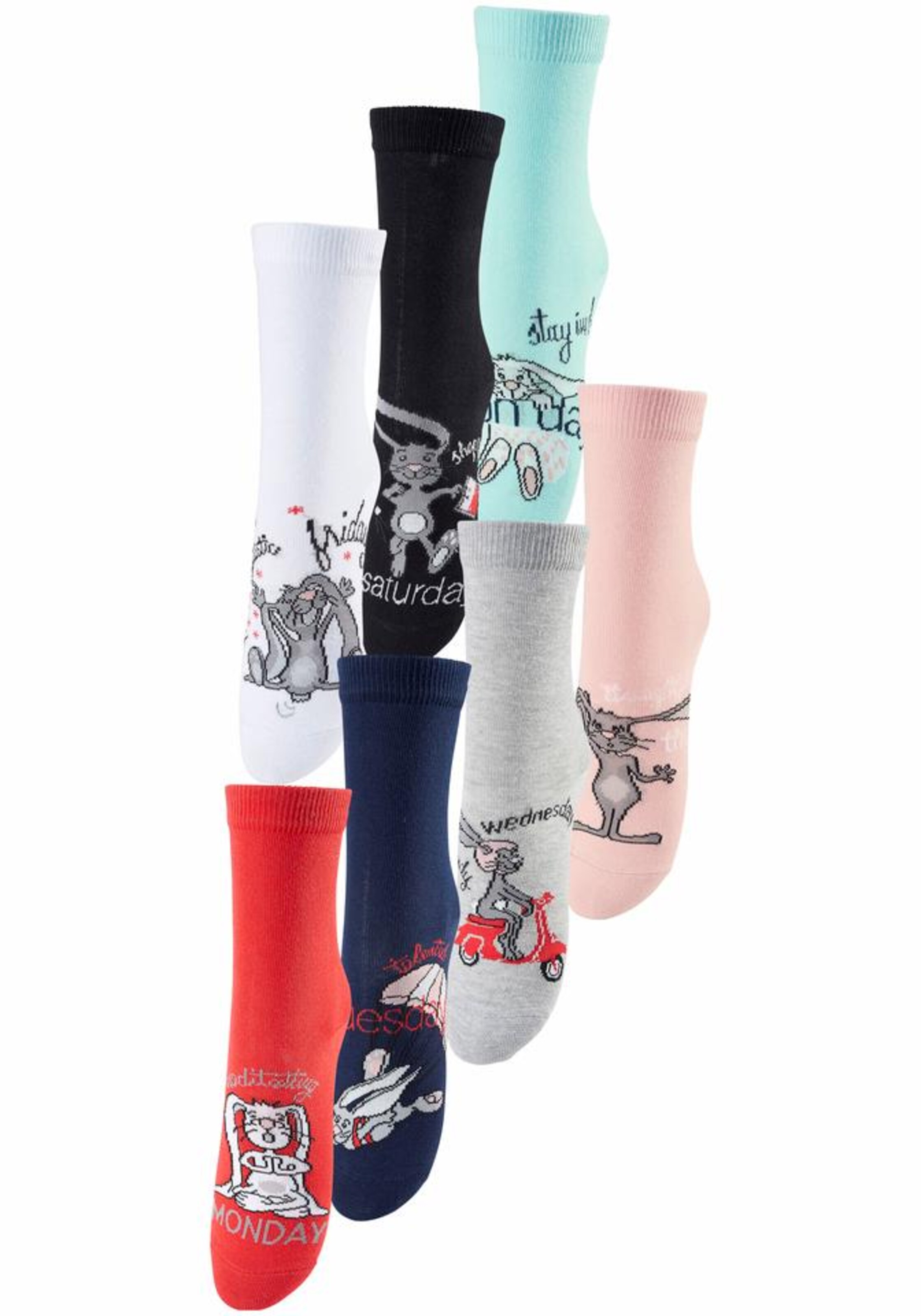 ARIZONA - Socken (7 Paar) in aqua