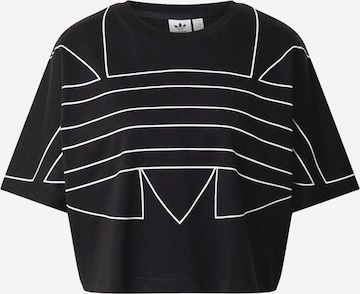 melns ADIDAS ORIGINALS T-Krekls 'Adicolor': no priekšpuses