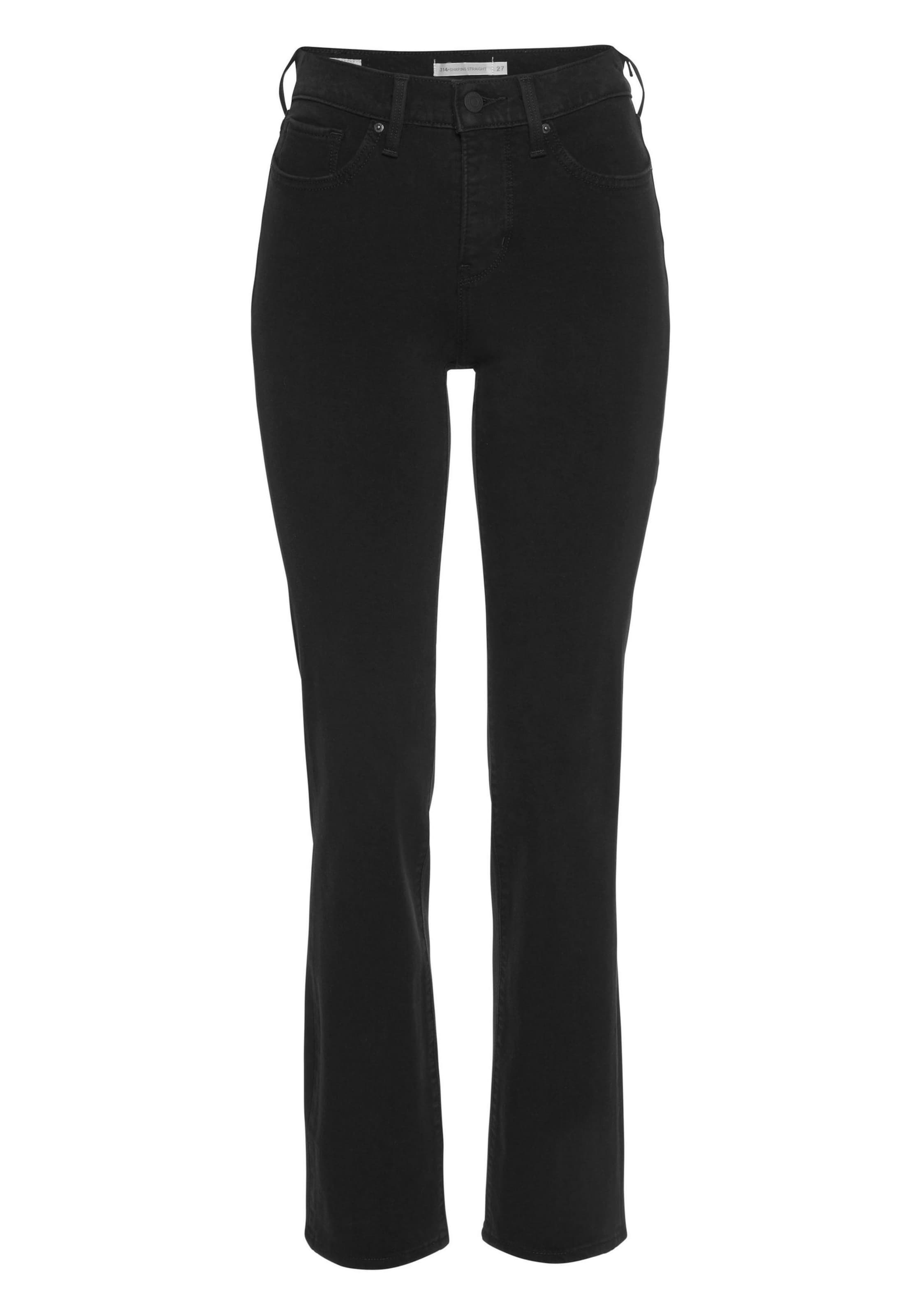 LEVI'S ® Jeans '314 Shaping Straight' in schwarz, Produktansicht