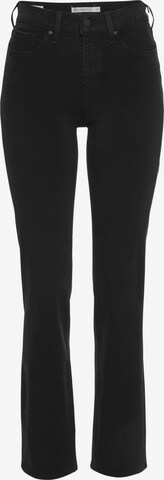 LEVI'S ® Regular Jeans '314 Shaping Straight' in Schwarz: predná strana