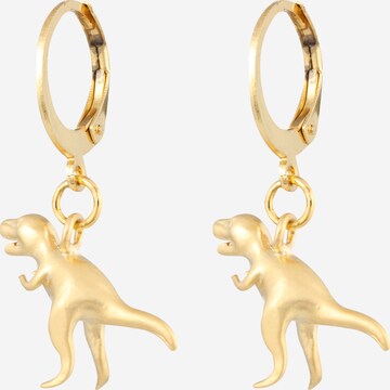 Boucles d'oreilles 'Dinos T-Rex' Fräulein Wunder en or : devant