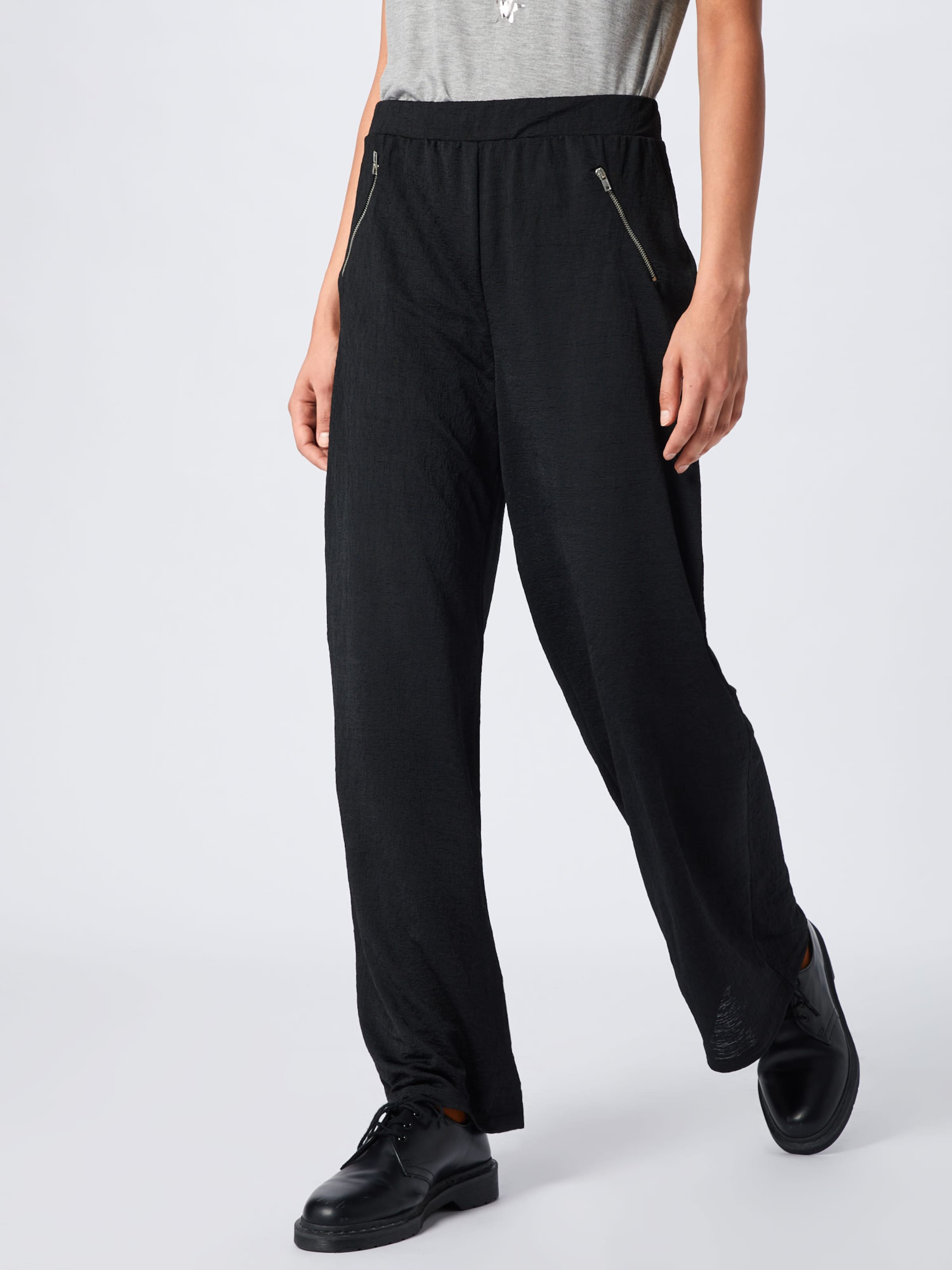 ABOUT YOU Broek 'Maxie Trousers' in de kleur Zwart: Vooraanzicht