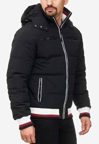 INDICODE JEANS Winter Jacket 'Marlon' in Black