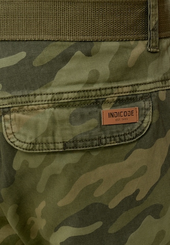 INDICODE JEANS Regular Cargo Pants 'Monroe Cargo ZA' in Green