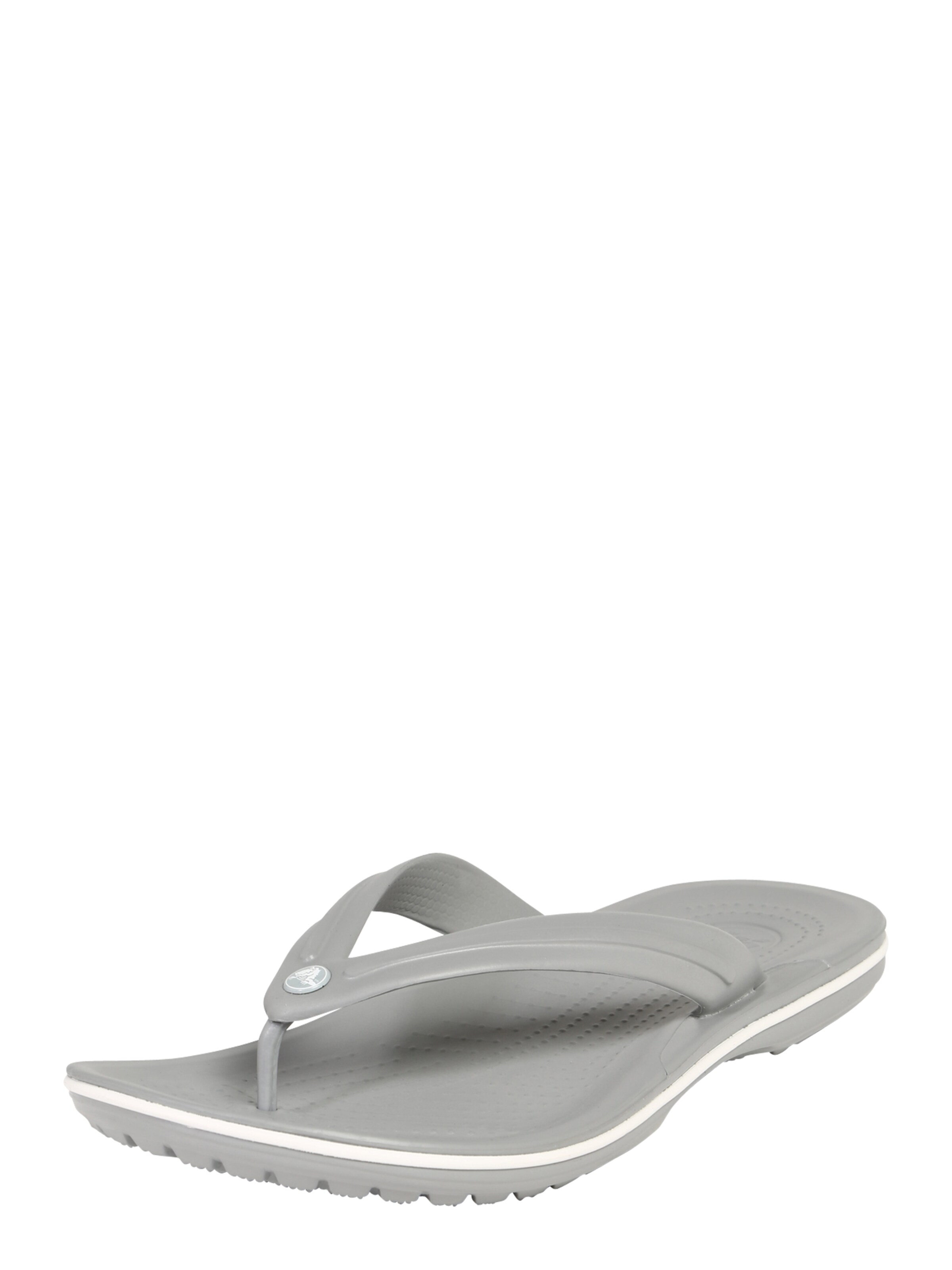 Crocs - Teenslippers 'Crocband Flip M' in de kleur Lichtgrijs