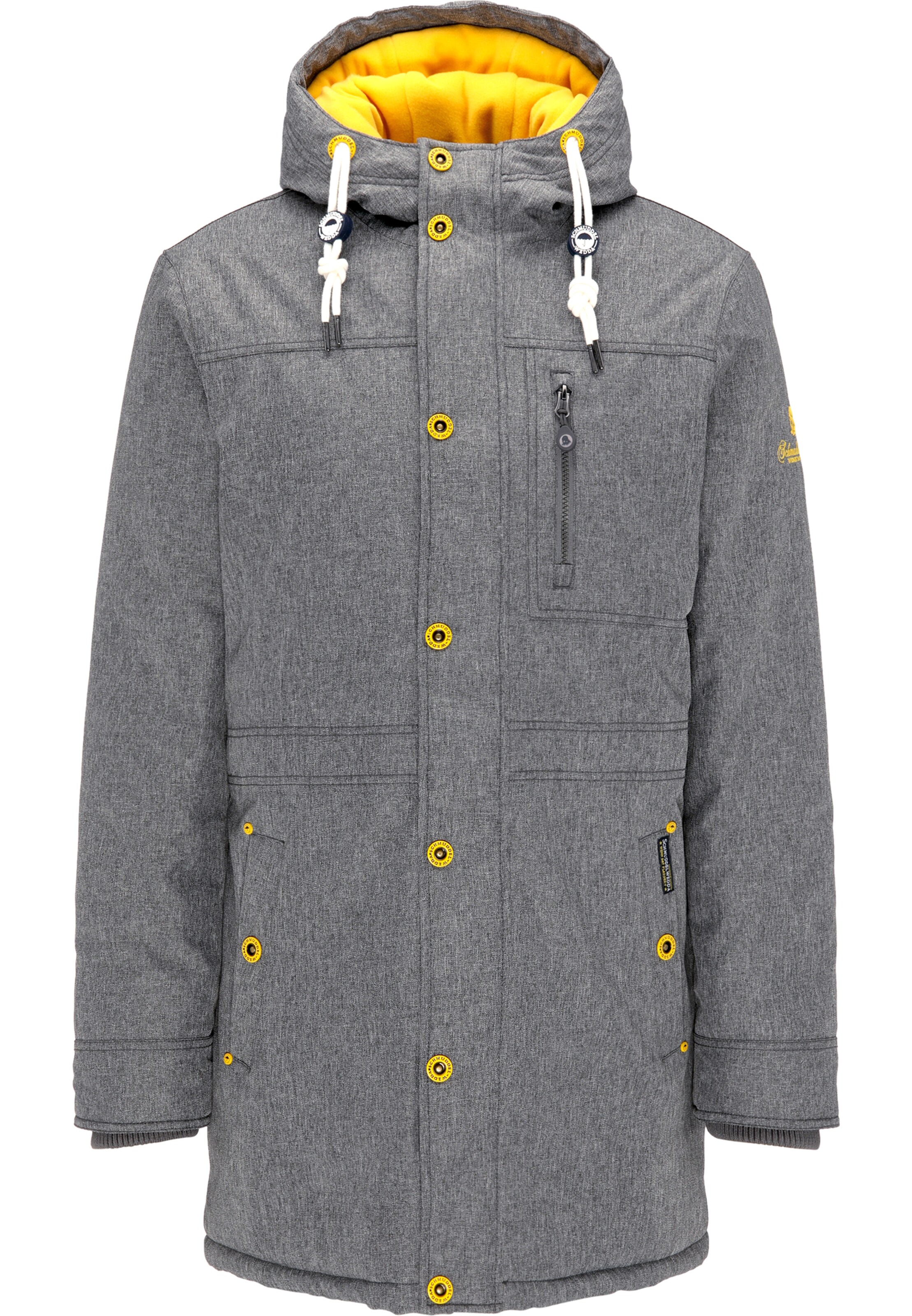 Schmuddelwedda - Winterparka in de kleur Grijs gemêleerd