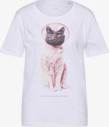 EINSTEIN & NEWTON - Camiseta 'Astro Cat' en blanco: frente