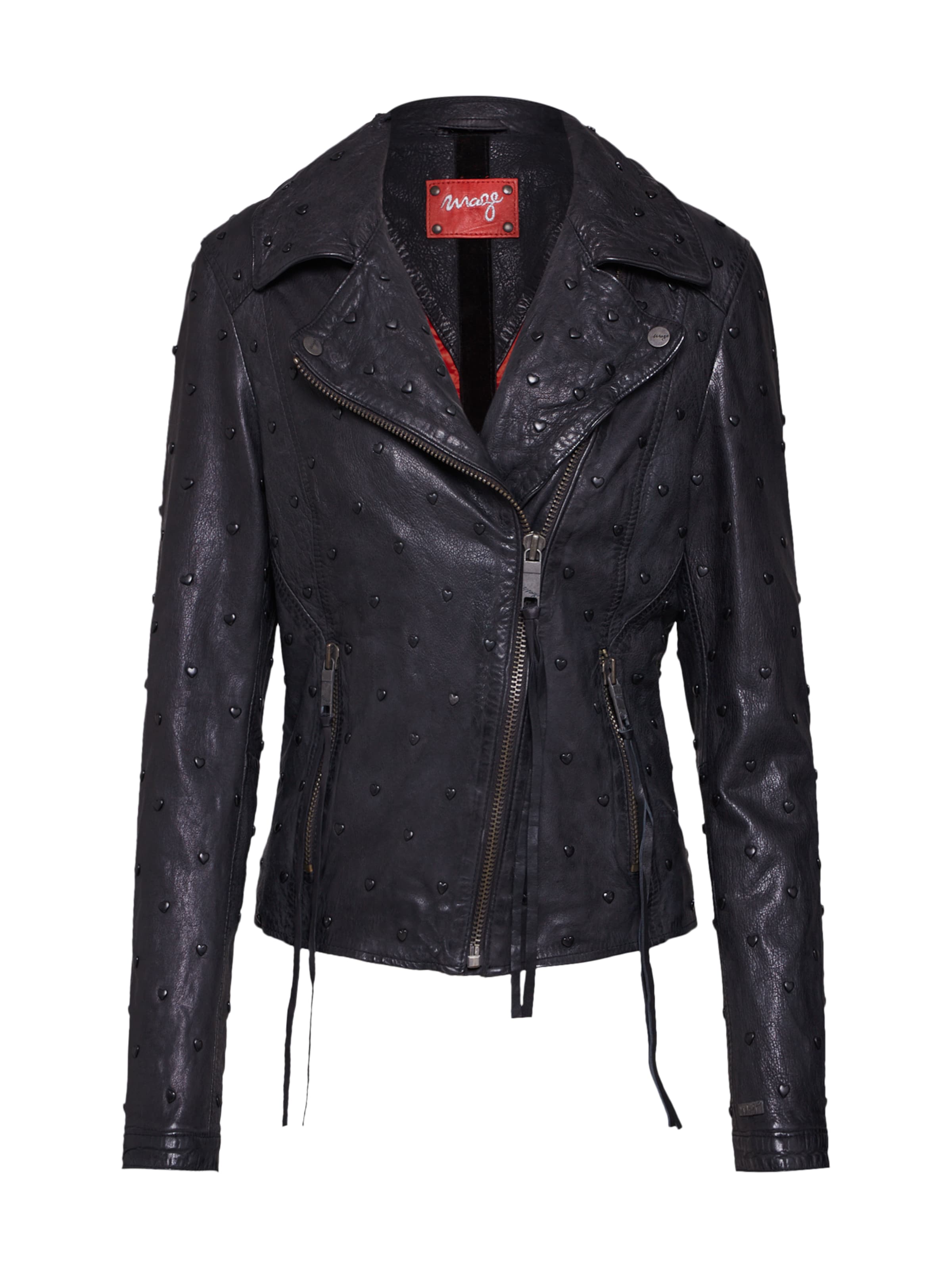 Veste mi-saison 'Heart' Maze en noir : devant