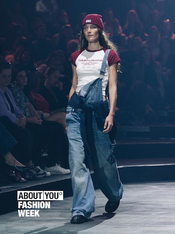 Denim Dungaree Over T-shirt Look by Tommy Jeans