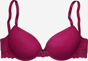 LASCANA Push-up Bra in Pink: front