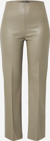 SOAKED IN LUXURY Rozkloszowany krój Spodnie 'Kaylee' w kolorze brązowy: przód