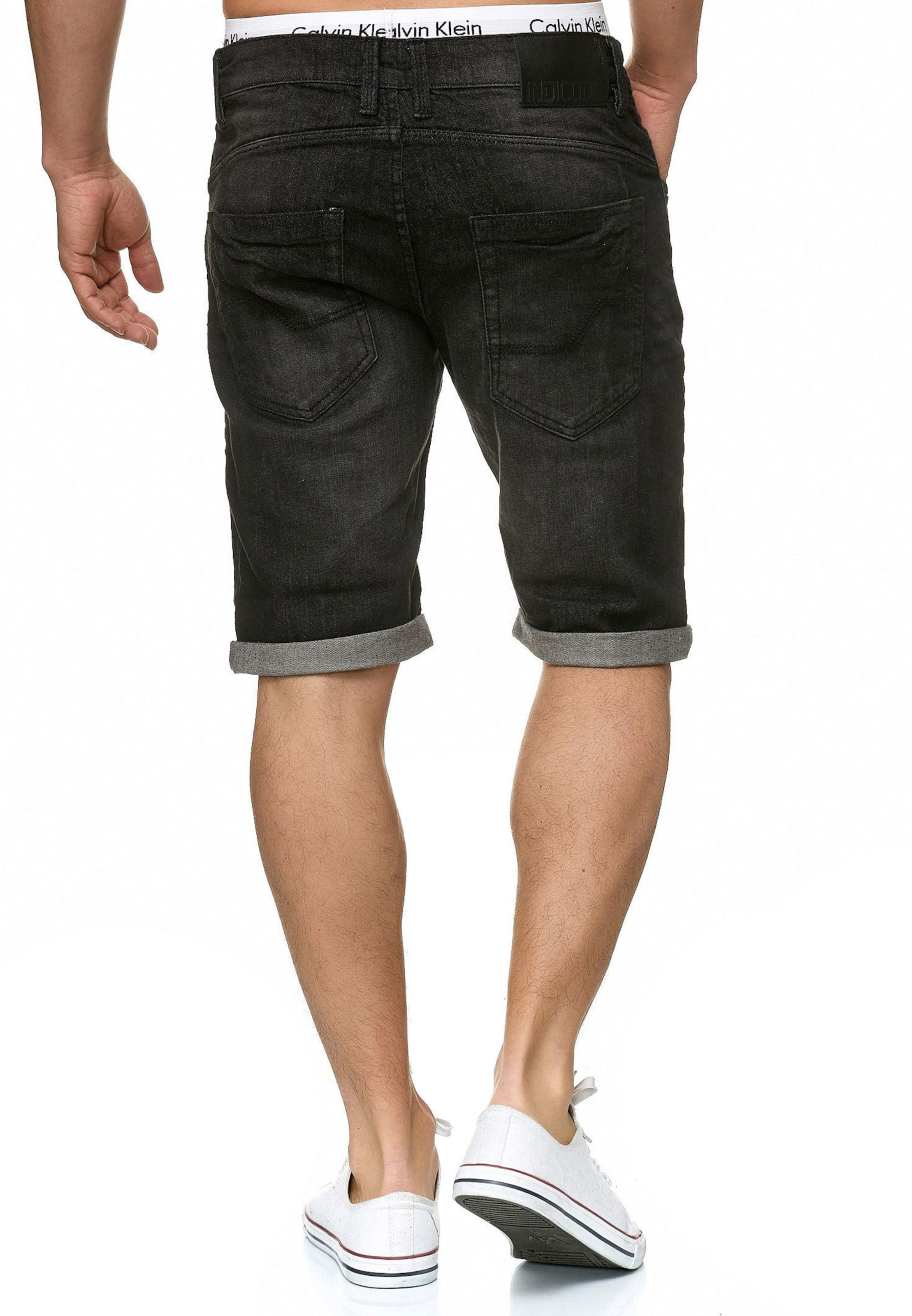 INDICODE JEANS Regular Shorts 'Caden' in Grau