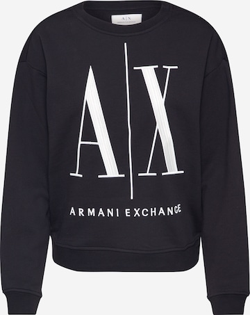 ARMANI EXCHANGE Sweatshirt '8NYM02' in Black: front