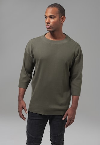 Urban Classics Shirt in Groen: voorkant