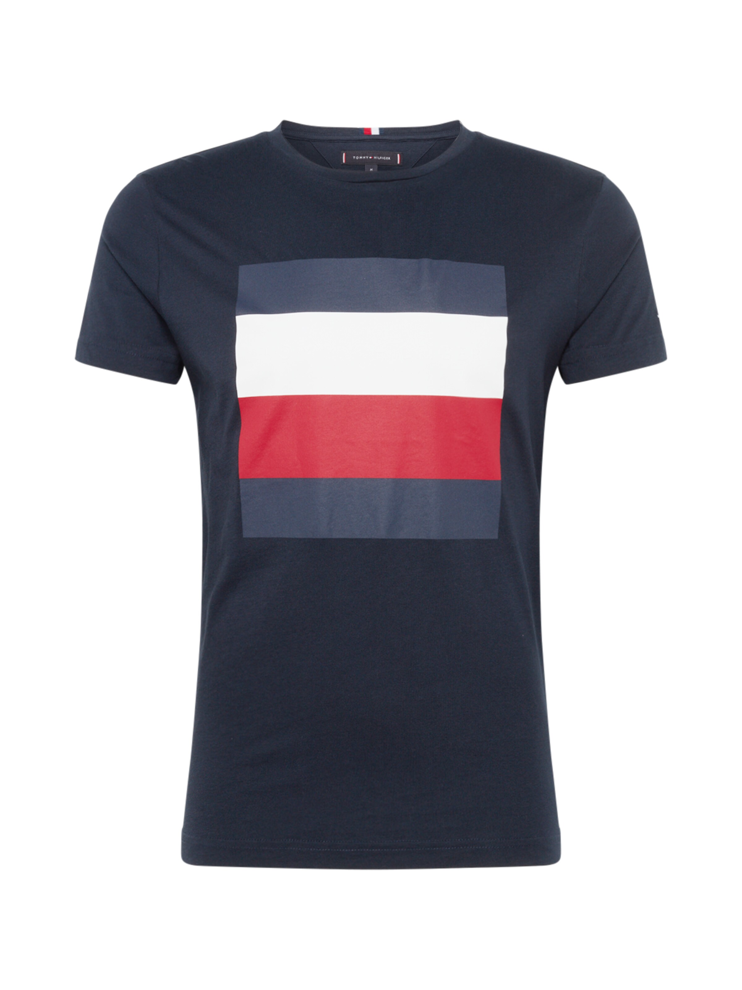 TOMMY HILFIGER - Shirt 'EMBOSSED BOX' in de kleur Donkerblauw