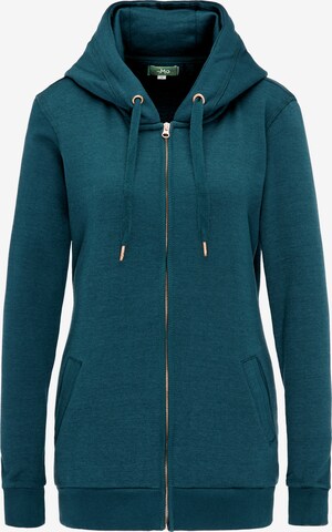 MYMO Zip-Up Hoodie in Green: front