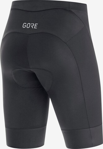 GORE WEAR Slim fit Workout Pants 'GORE® C3 Damen Tights kurz+' in Black