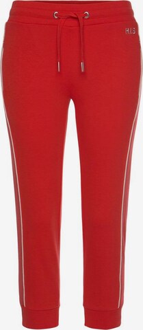 H.I.S Slim fit Pants in Red: front