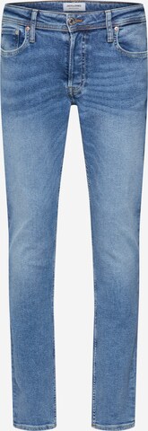 JACK & JONES - Slimfit Calças de ganga 'Glenn' em azul: frente