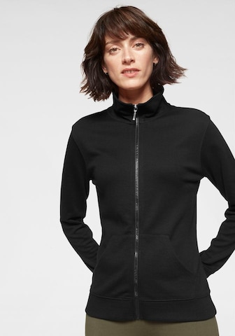 Veste de survêtement BENCH en noir : devant