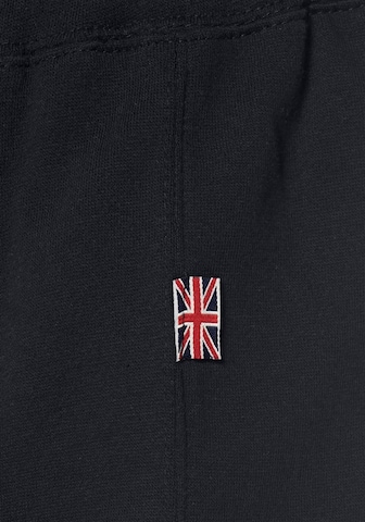 LONSDALE Tapered Trousers in Black
