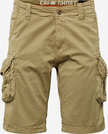 Pantalon cargo ALPHA INDUSTRIES en vert : devant