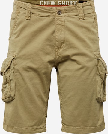 ALPHA INDUSTRIES Cargo Pants in Green: front