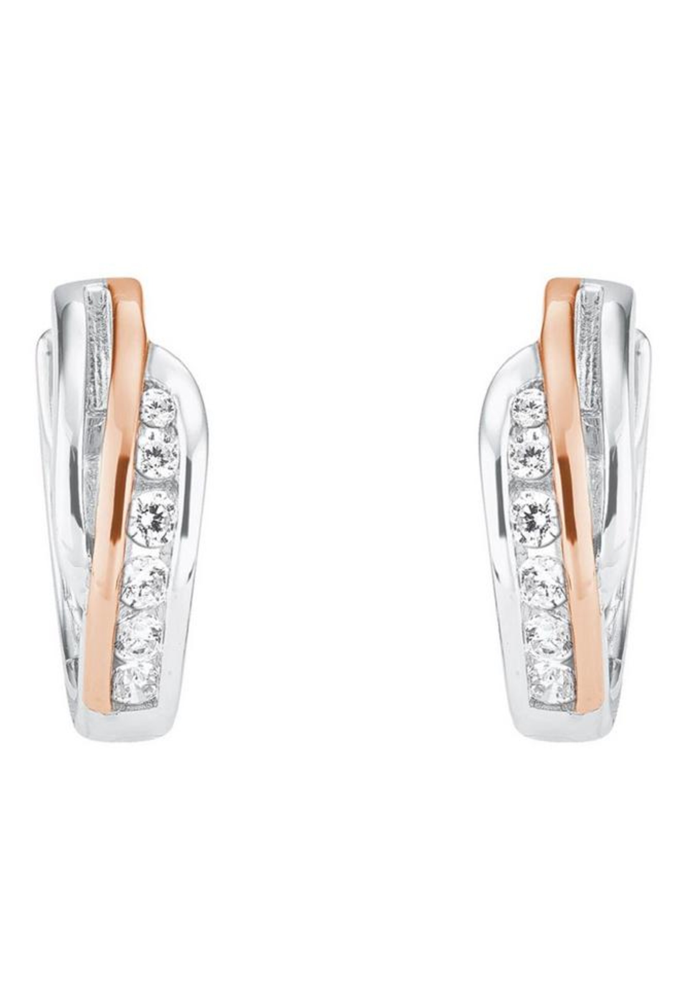 AMOR Earrings in Silver: front