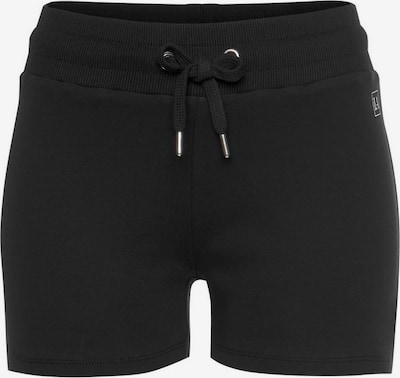 Pantaloni sport LASCANA ACTIVE pe negru / alb, Vizualizare produs