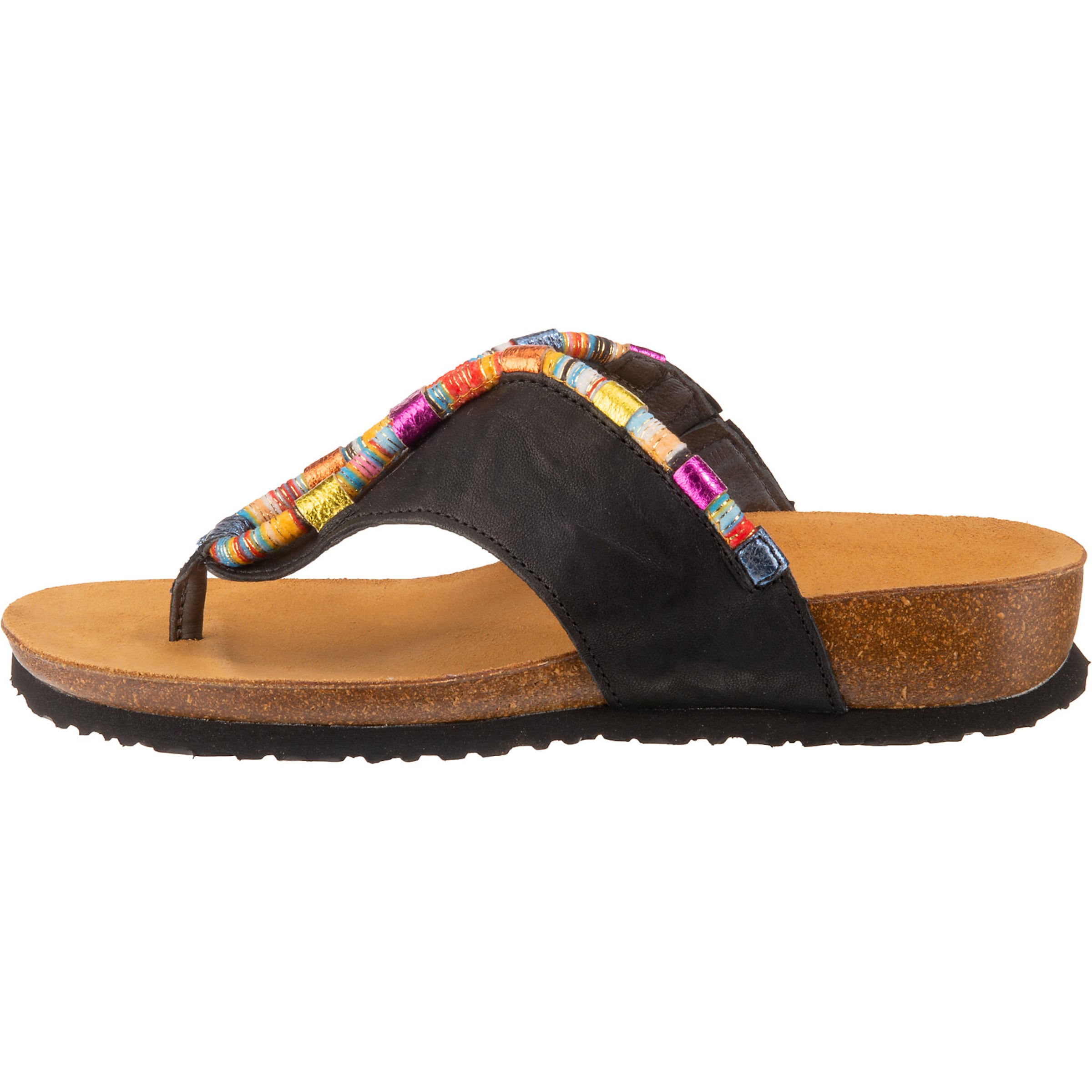 THINK! T-Bar Sandals 'Julia' in Black: front