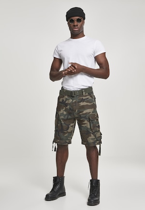 Brandit Cargoshorts 'Savage Vintage' in braun / hellbraun / tanne / grasgrün