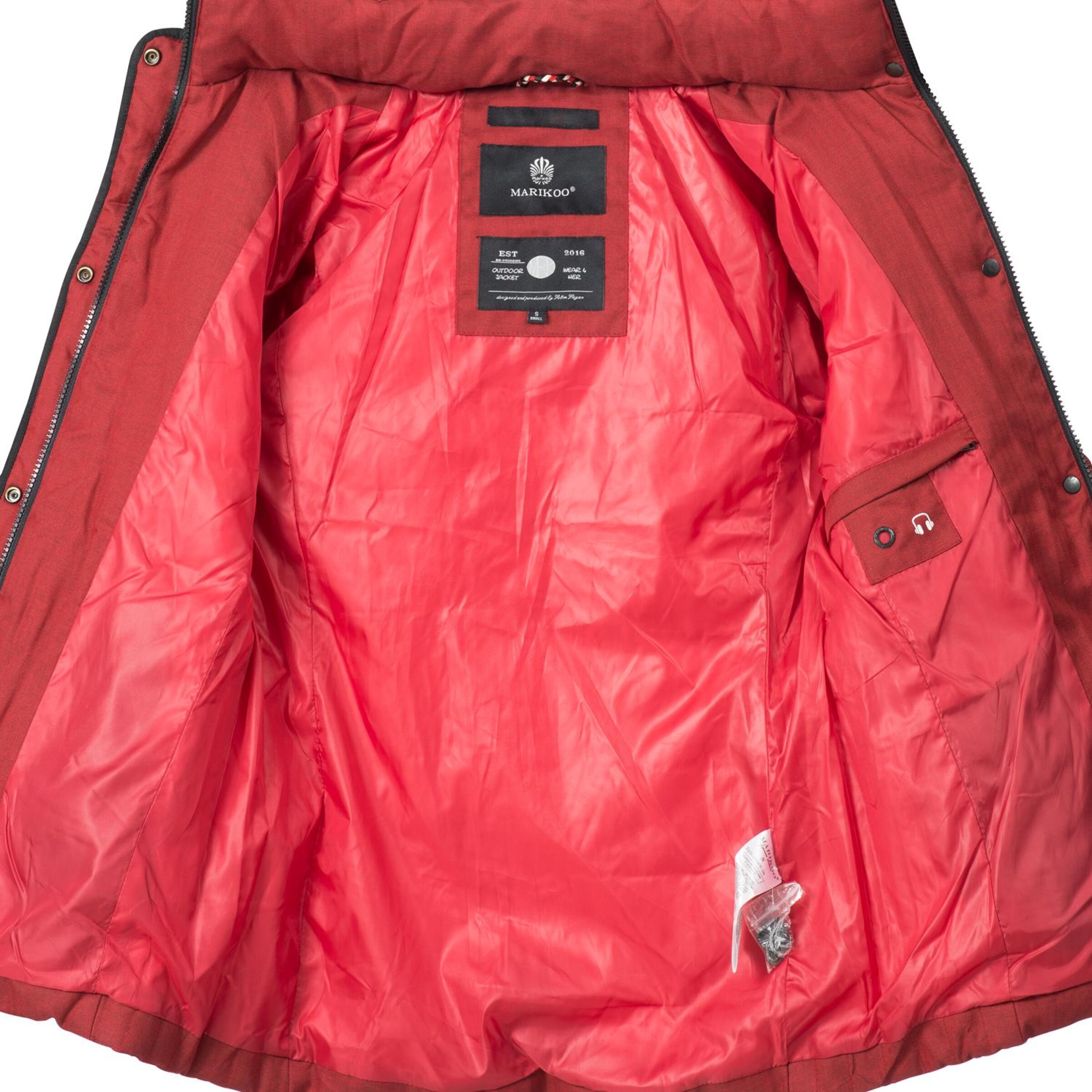 MARIKOO Χειμερινό μπουφάν 'Unique' σε κόκκινο