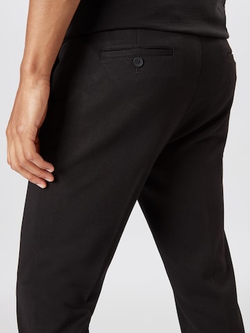 JACK & JONES - Slimfit Calças chino 'Marco Phil' em preto