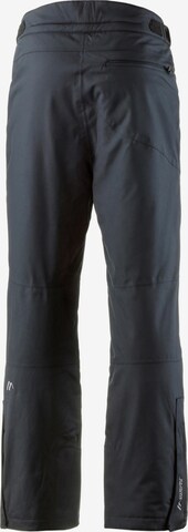 Maier Sports Flared Workout Pants 'SKIHOSE ANTON' in Black