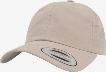 Casquette Flexfit en beige : devant