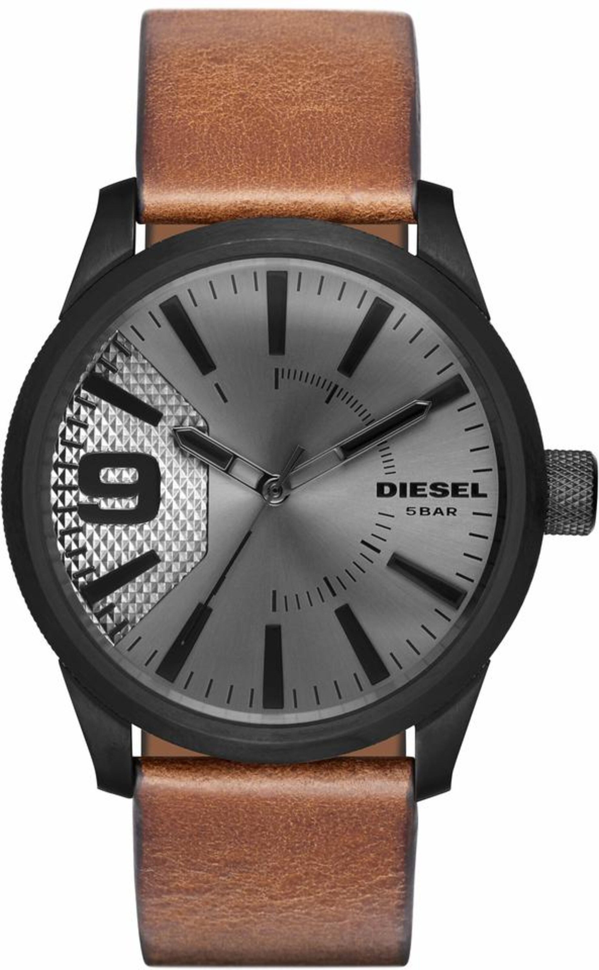 DIESEL Analoog horloge in Bruin: voorkant