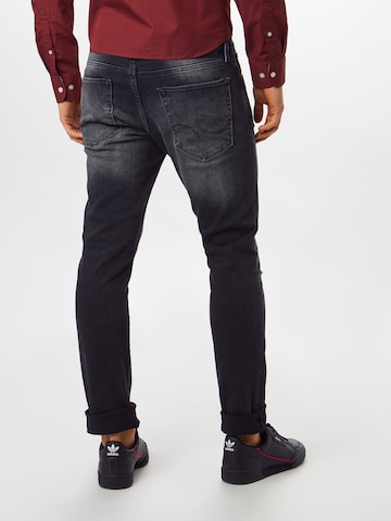JACK & JONES Slimfit Jeans in Zwart: terug