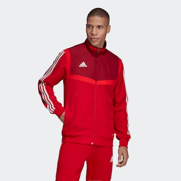 ADIDAS SPORTSWEAR Athletic Jacket 'Tiro 19' in Red: front