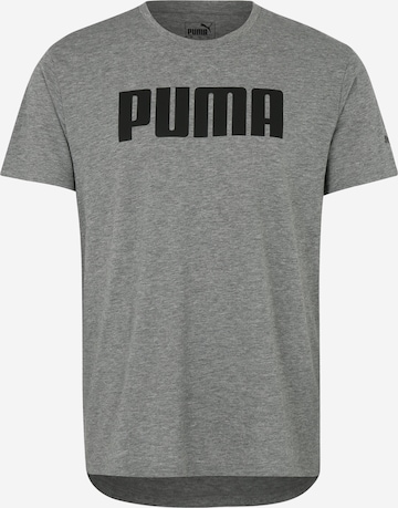 PUMA Klasický střih Funkční tričko – šedá: přední strana