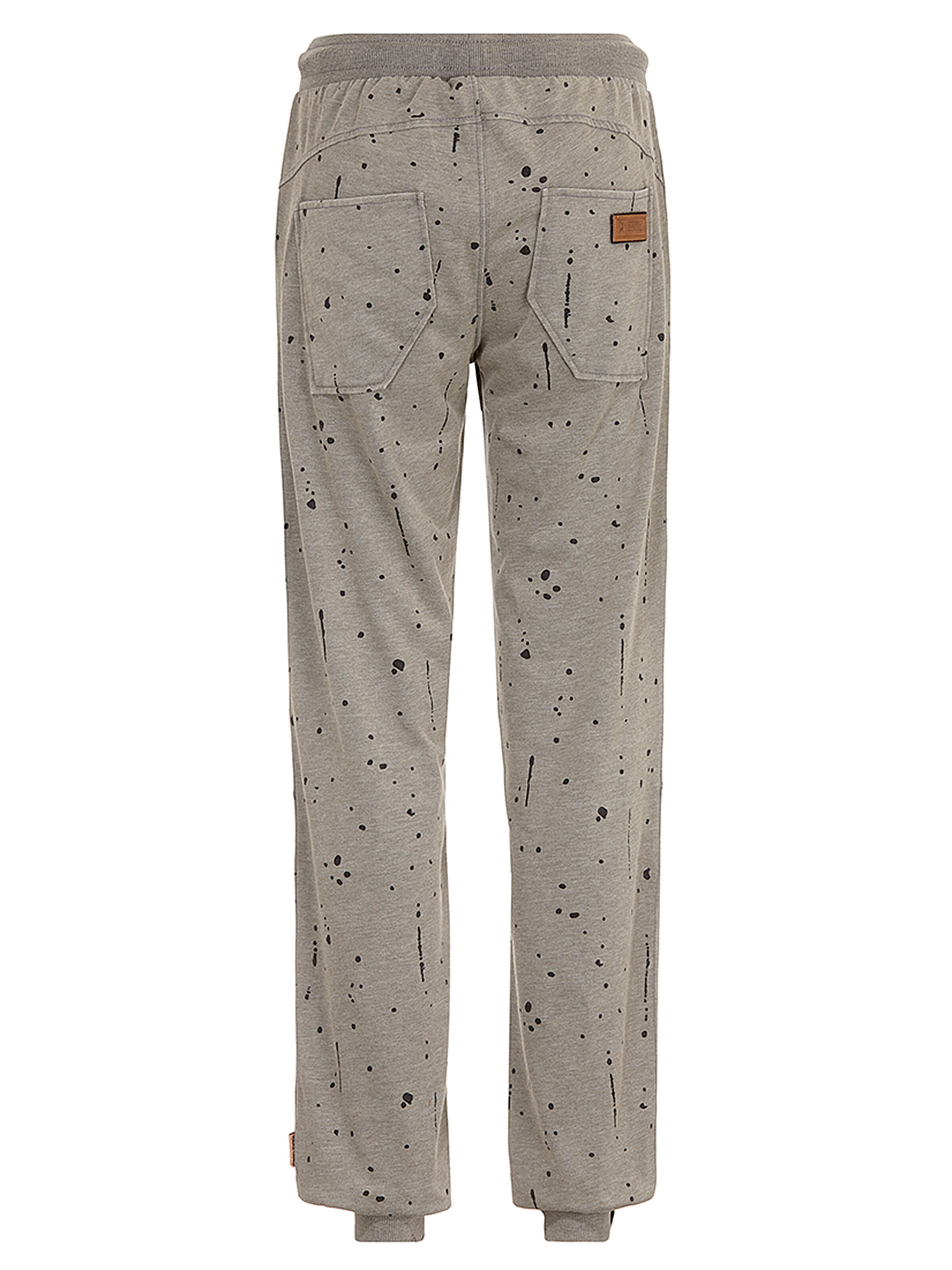 naketano Pantalon 'Fußpilz & Popel' en gris foncé / gris chiné: Vue de dos