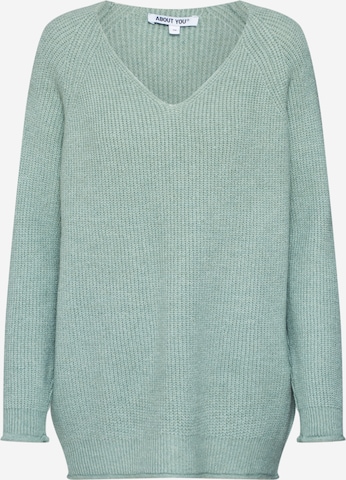 ABOUT YOU Sweater 'Laren' in Green: front