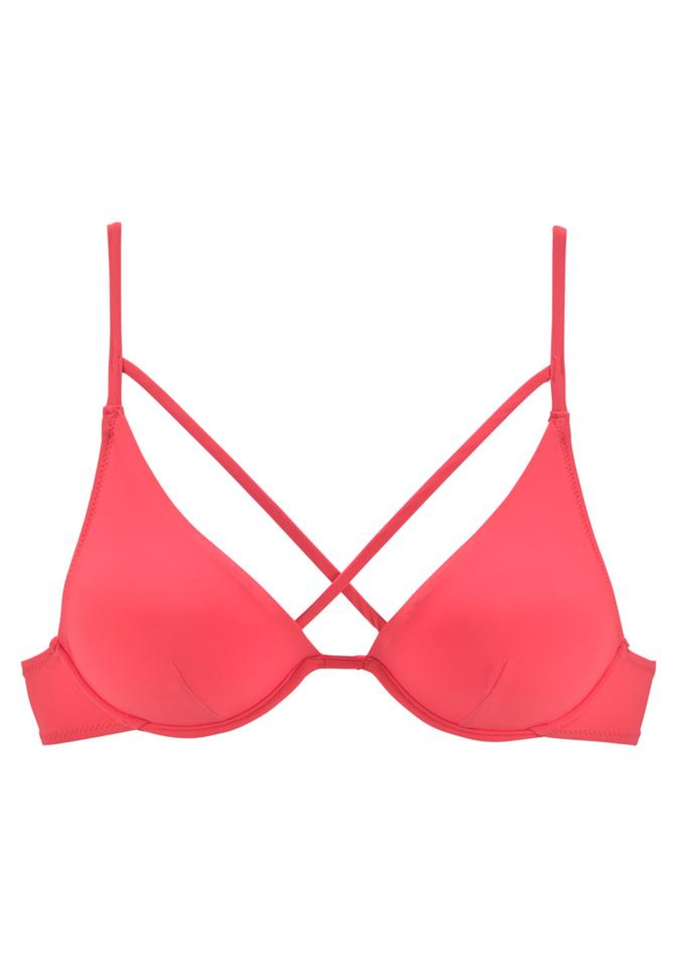 LASCANA Bikini top in Pink: front
